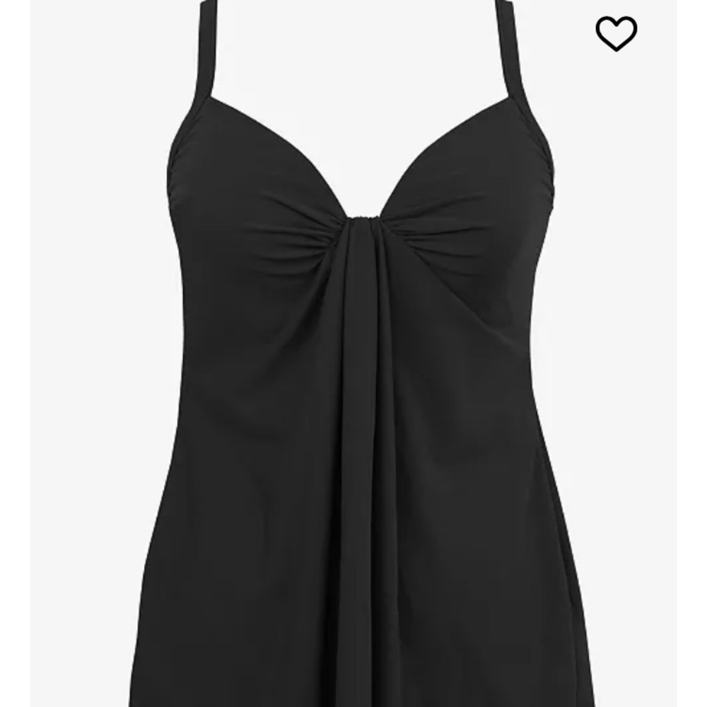 NWT Miraclesuit Marina Black Tankini Top